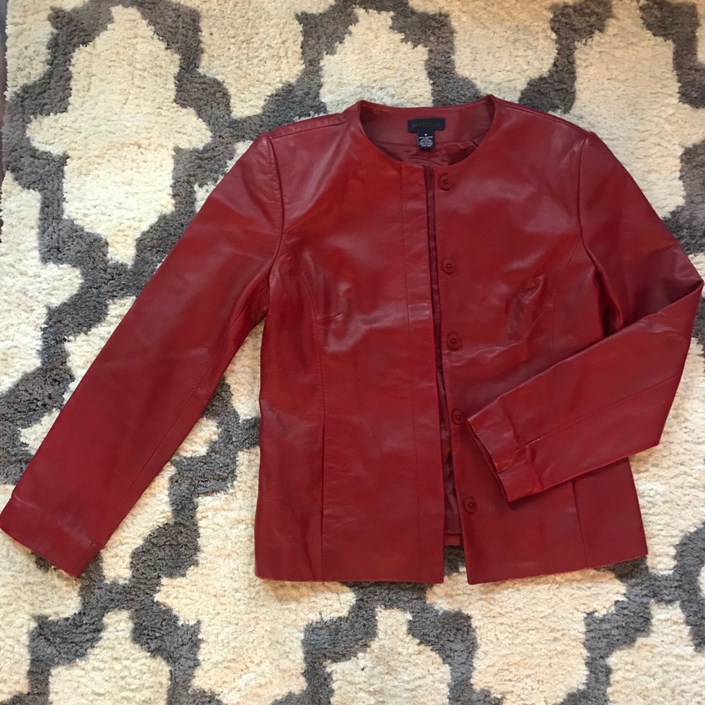 100% leather women’s coat